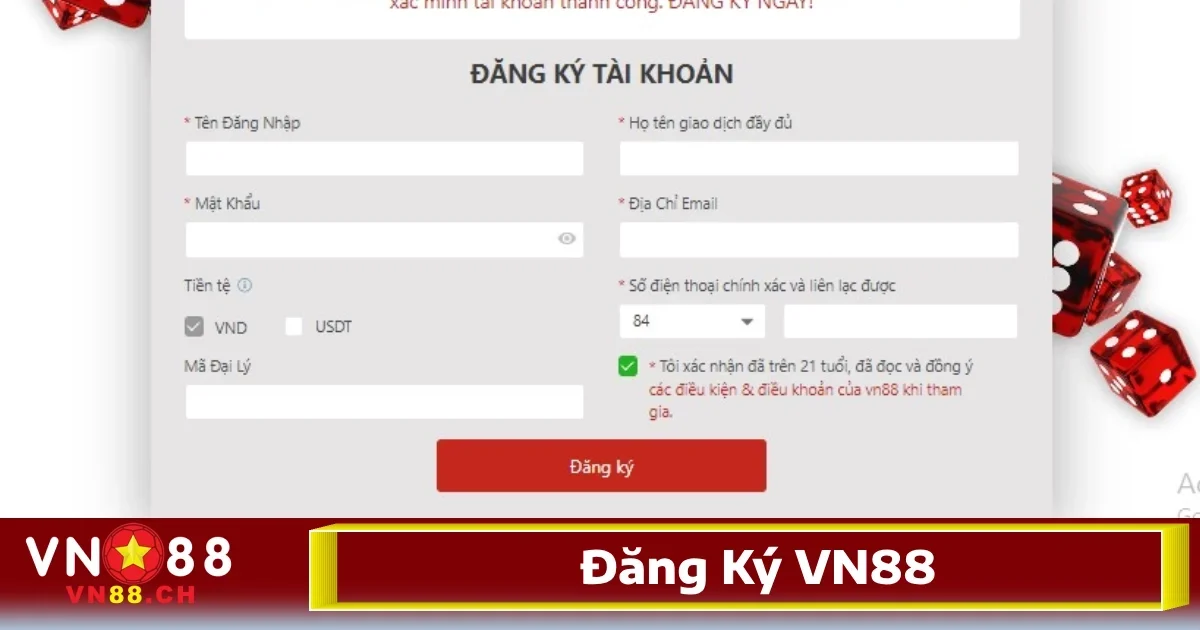 Cách đăng ký tài khoản nhà cái rất đơn giản và dễ dàng
